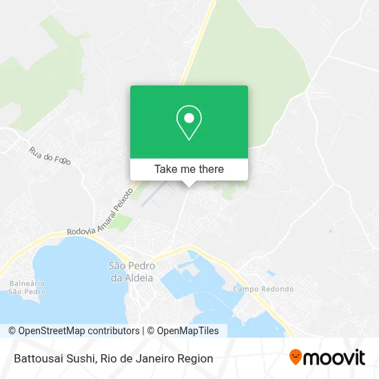 Battousai Sushi map