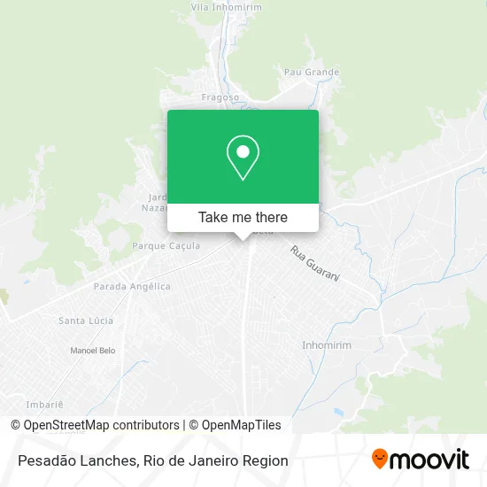 Pesadão Lanches map