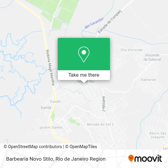 Barbearia Novo Stilo map