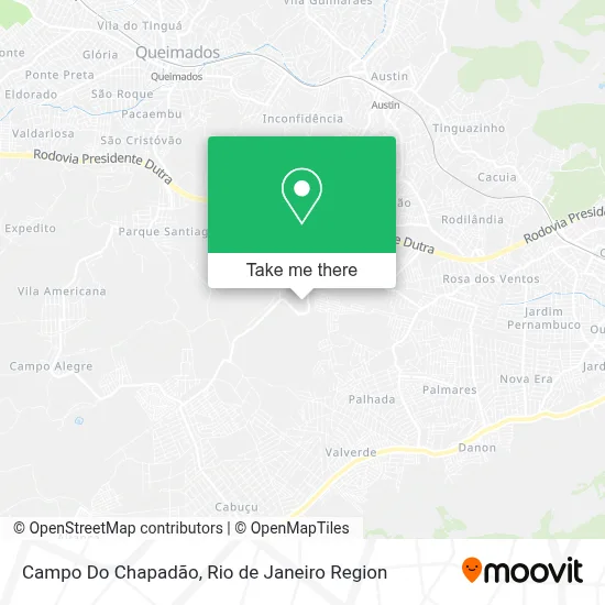 Campo Do Chapadão map