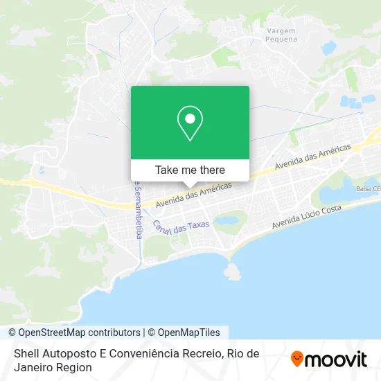 Shell Autoposto E Conveniência Recreio map