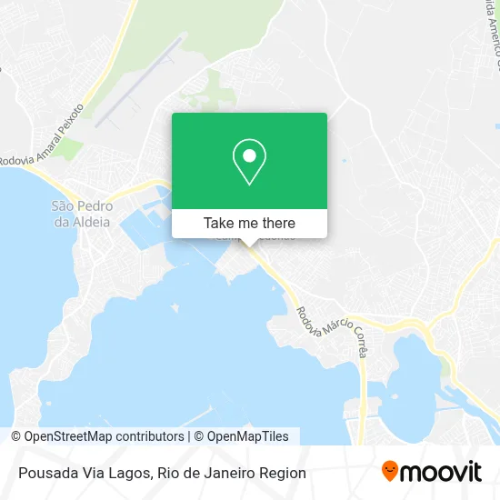 Pousada Via Lagos map
