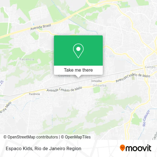 Espaco Kids map