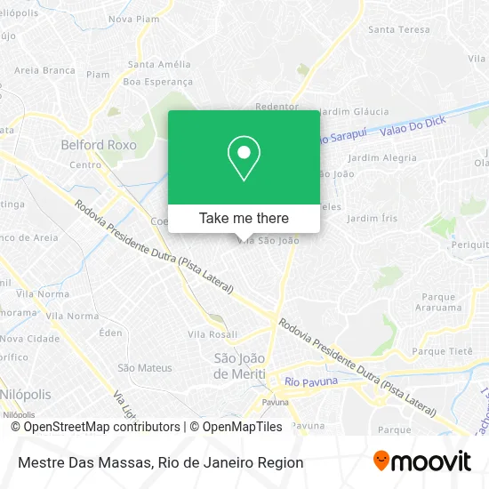 Mestre Das Massas map