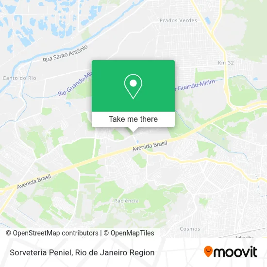 Sorveteria Peniel map