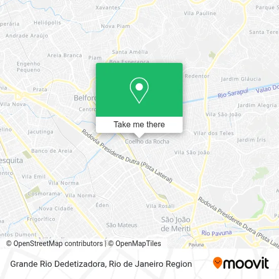 Grande Rio Dedetizadora map