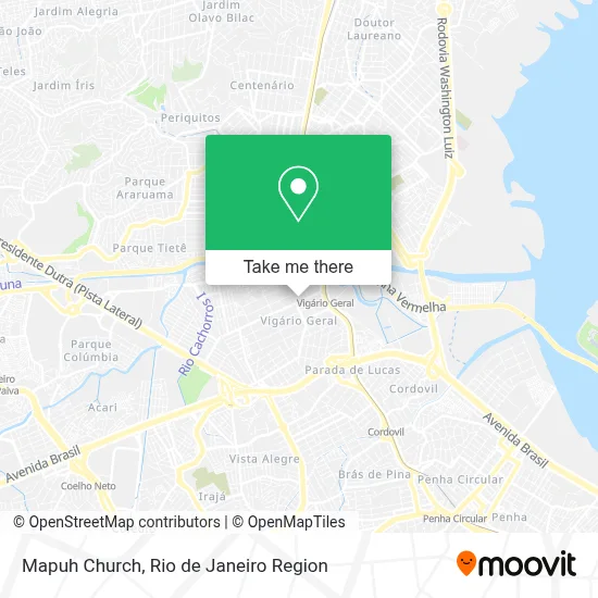 Mapuh Church map
