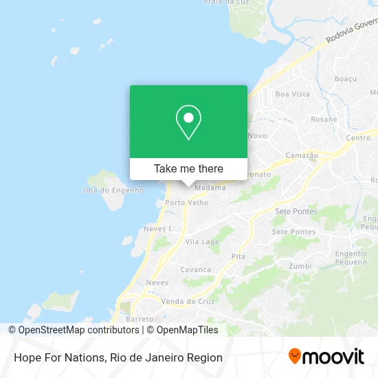Hope For Nations map