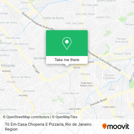 Tô Em Casa Choperia E Pizzaria map