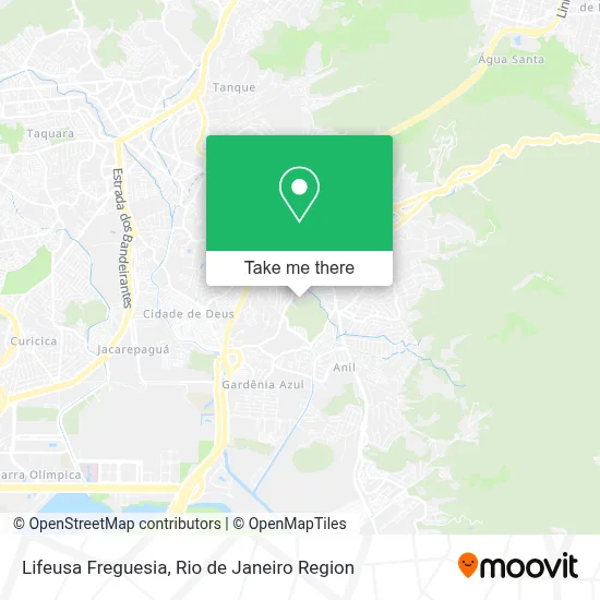 Lifeusa Freguesia map