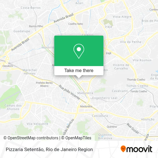 Pizzaria Setentão map