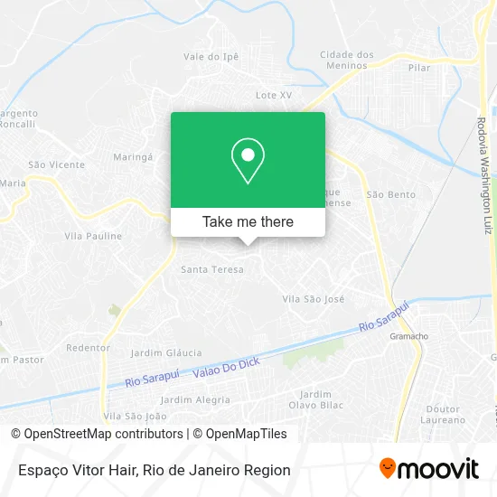 Espaço Vitor Hair map