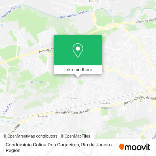 Condomínio Colina Dos Coqueiros map