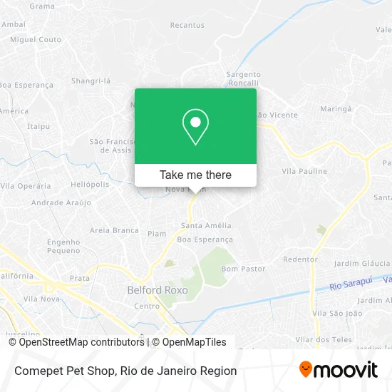 Comepet Pet Shop map