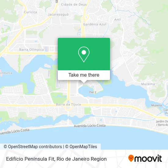 Edifício Península Fit map