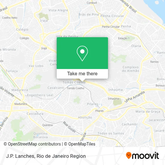 J.P. Lanches map