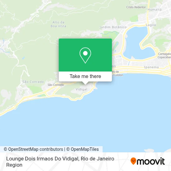Lounge Dois Irmaos Do Vidigal map
