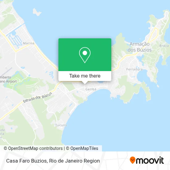 Casa Faro Buzios map