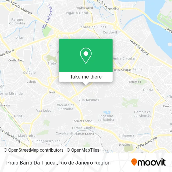 Praia  Barra Da Tijuca. map