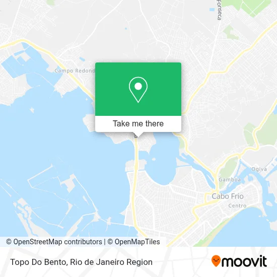 Topo Do Bento map