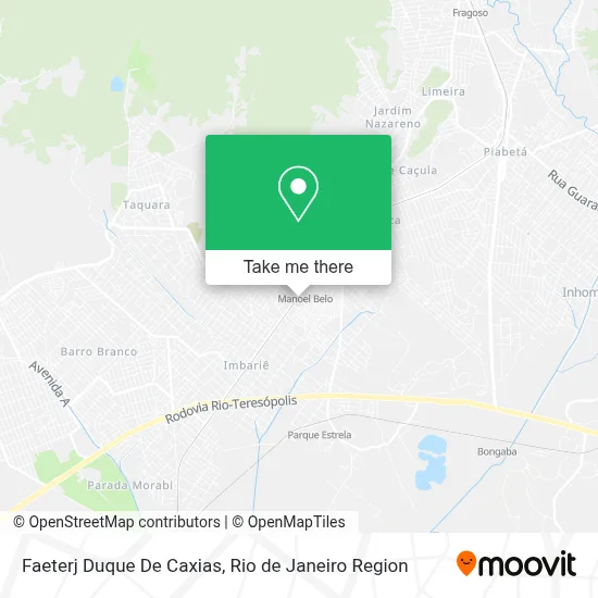 Faeterj Duque De Caxias map