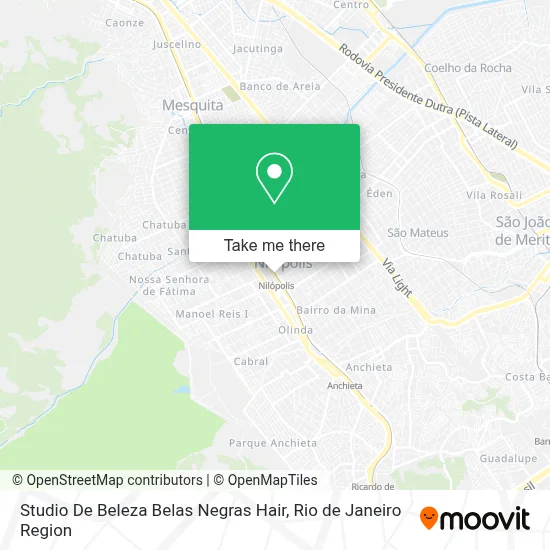 Studio De Beleza Belas Negras Hair map