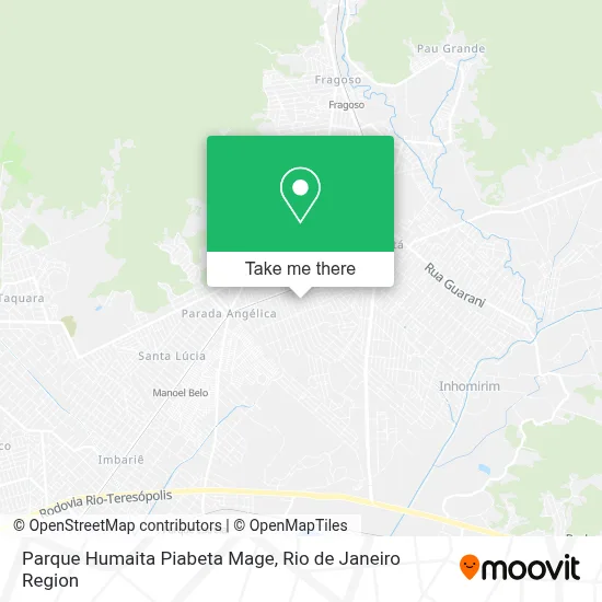 Parque Humaita Piabeta Mage map