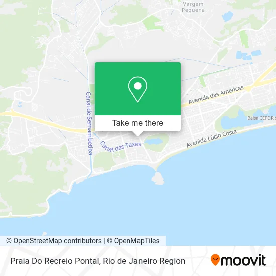 Praia Do Recreio Pontal map