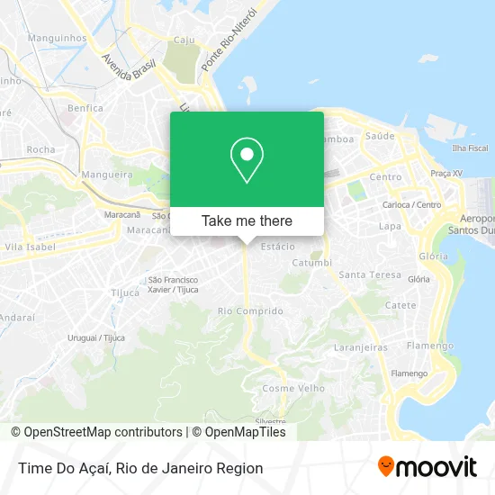 Time Do Açaí map