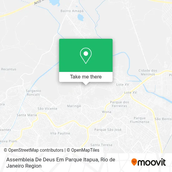 Assembleia De Deus Em Parque Itapua map