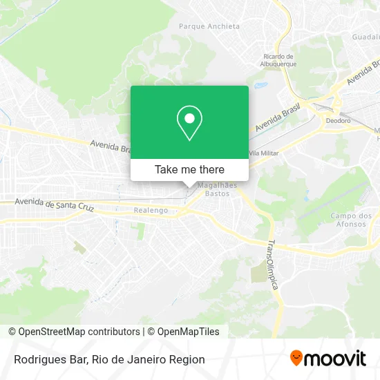 Rodrigues Bar map
