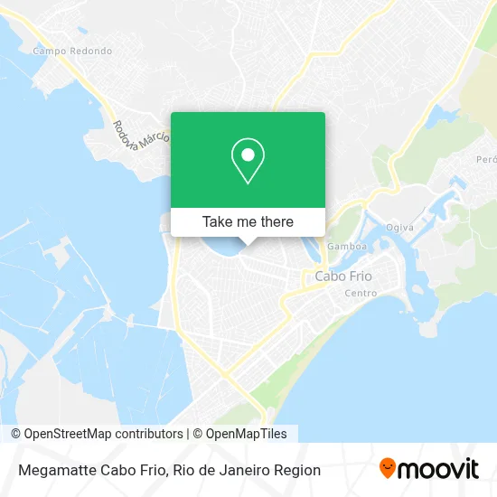 Megamatte Cabo Frio map