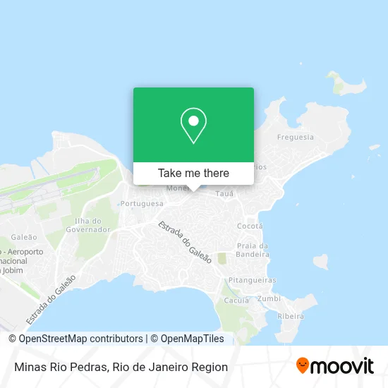 Minas Rio Pedras map
