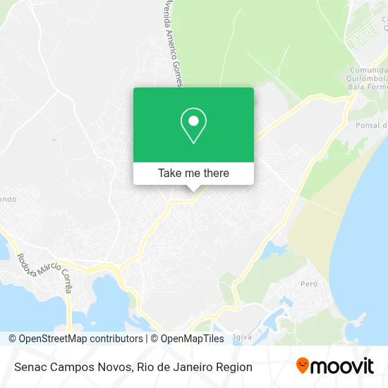 Senac Campos Novos map