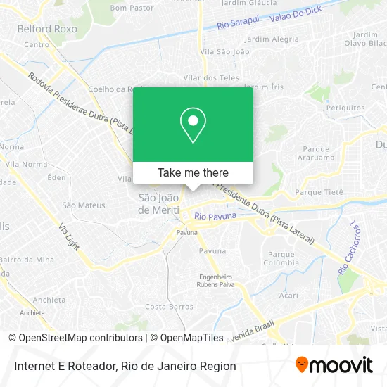 Internet E Roteador map
