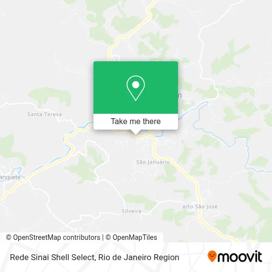Rede Sinai Shell Select map