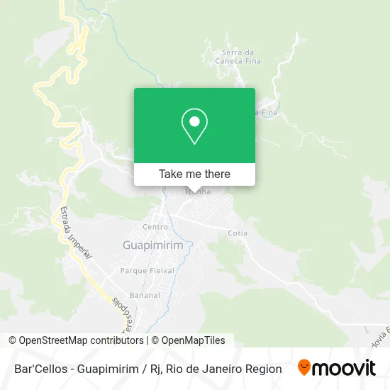 Bar'Cellos - Guapimirim / Rj map
