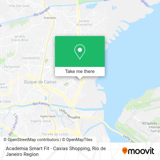 Academia Smart Fit - Caxias Shopping map