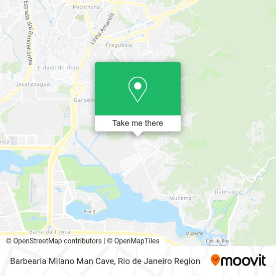 Barbearia Milano Man Cave map