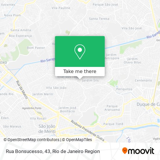 Mapa Rua Bonsucesso, 43