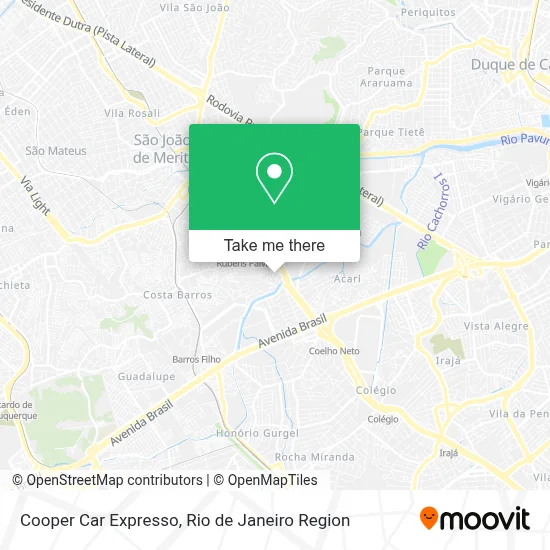 Cooper Car Expresso map