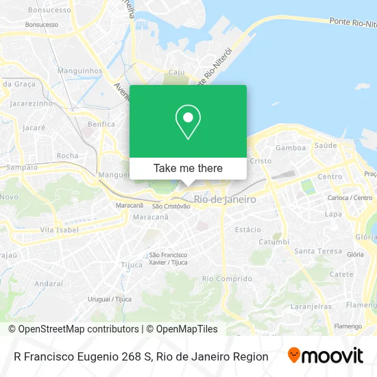 R Francisco Eugenio 268 S map