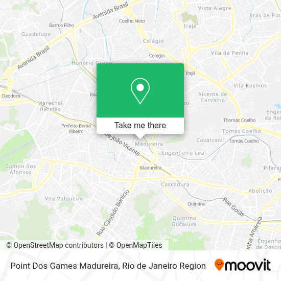 Point Dos Games Madureira map