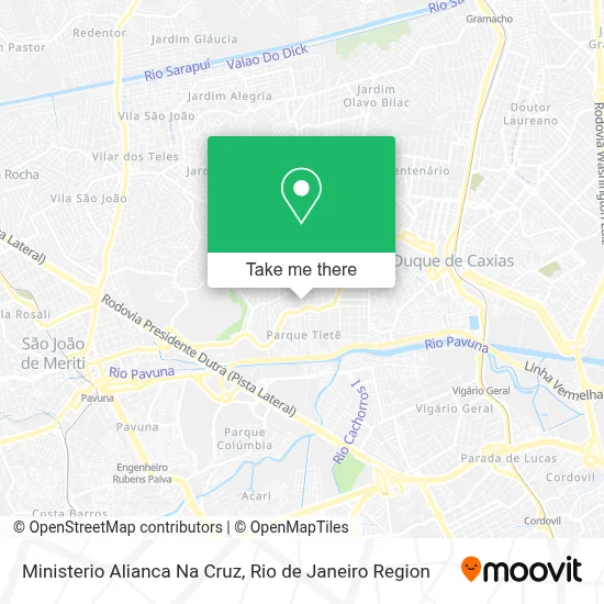 Ministerio Alianca Na Cruz map