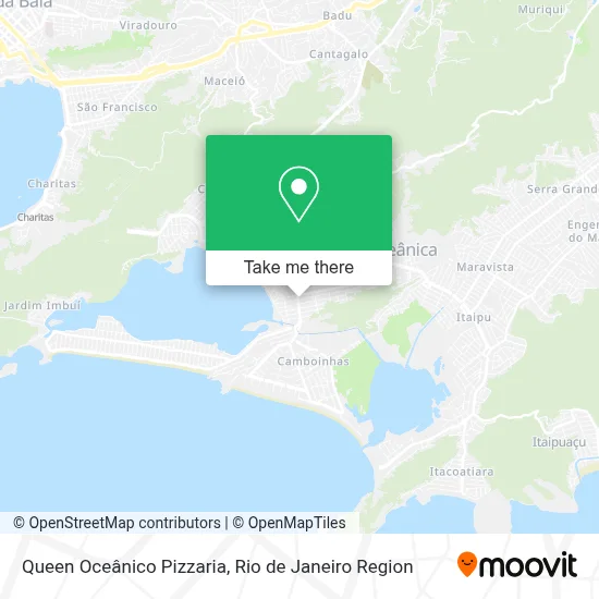 Queen Oceânico Pizzaria map