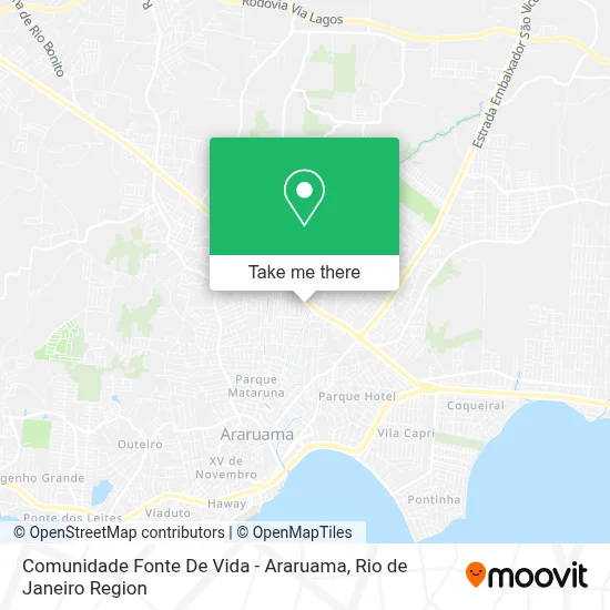 Comunidade Fonte De Vida - Araruama map