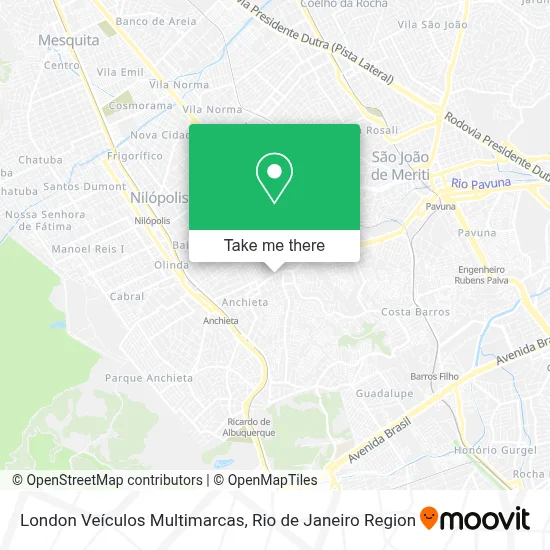 London Veículos Multimarcas map