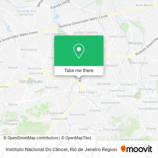 Instituto Nacional Do Câncer map