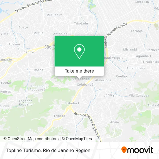 Topline Turismo map