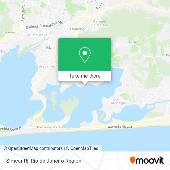 Simcar Rj map